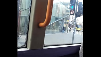 [Busy Street, Flashing, Public] Exhibitionist In Bus Window